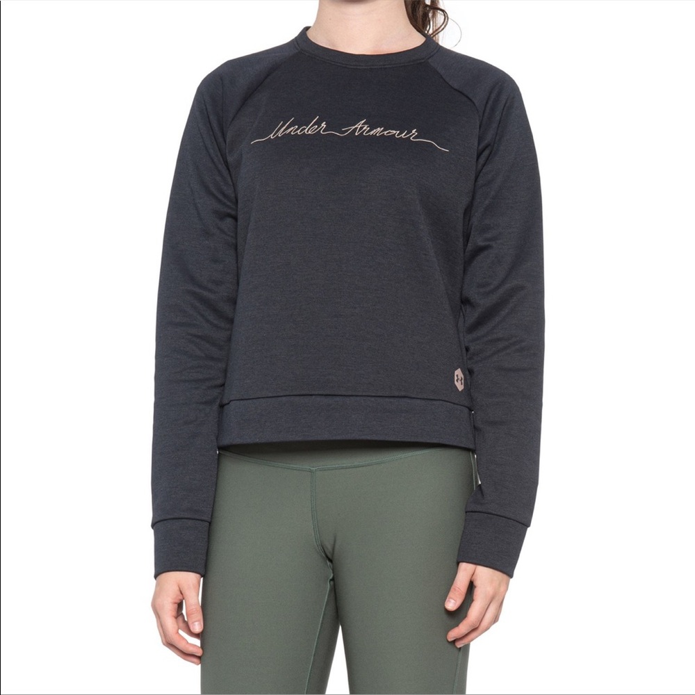 Host pick item! 🎉🤗Under Armour Recover Fleece Script Sweatshirt, NEW